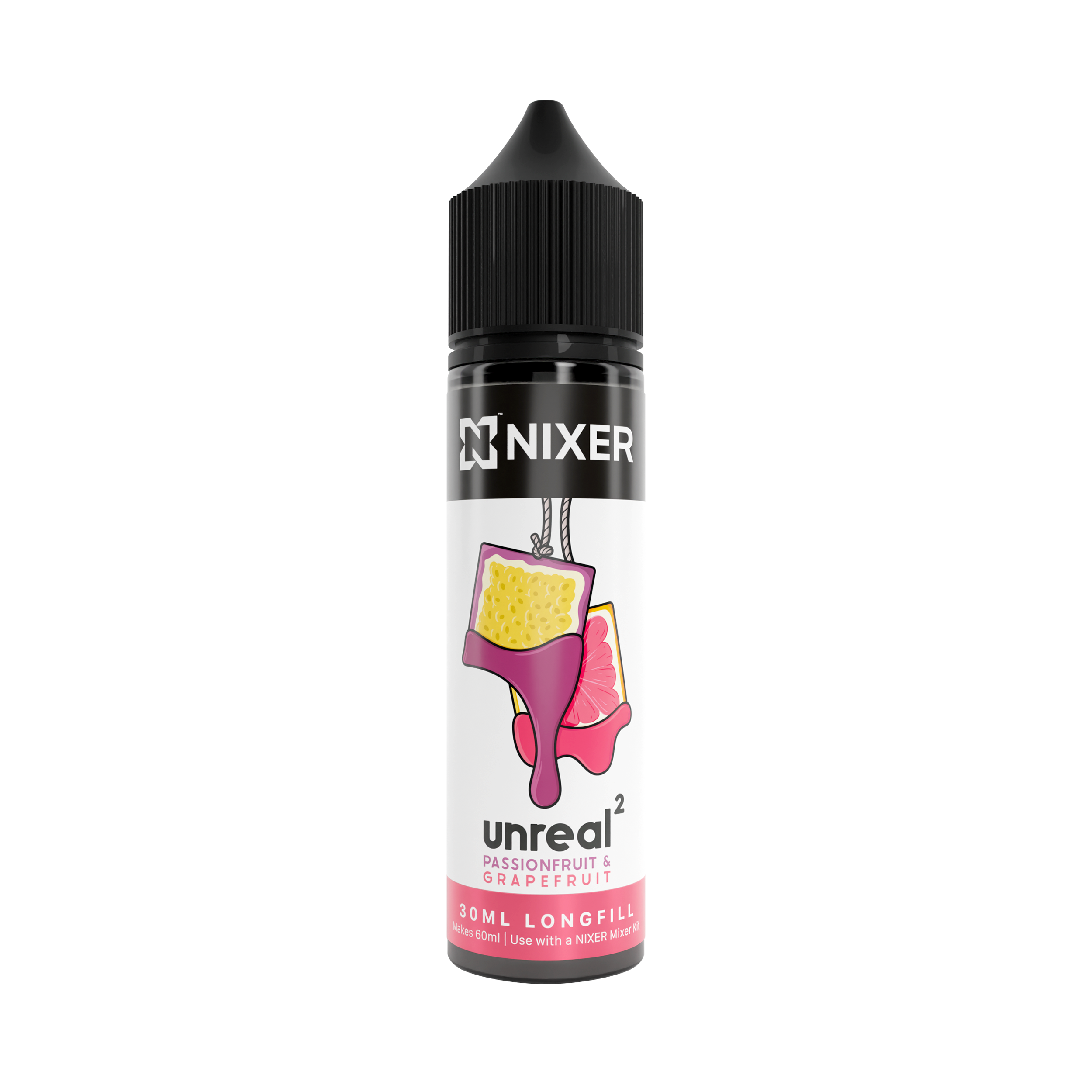 NIXER Bar, Fusion - Unreal 2 Passionfruit & Grapefruit (Longfill)